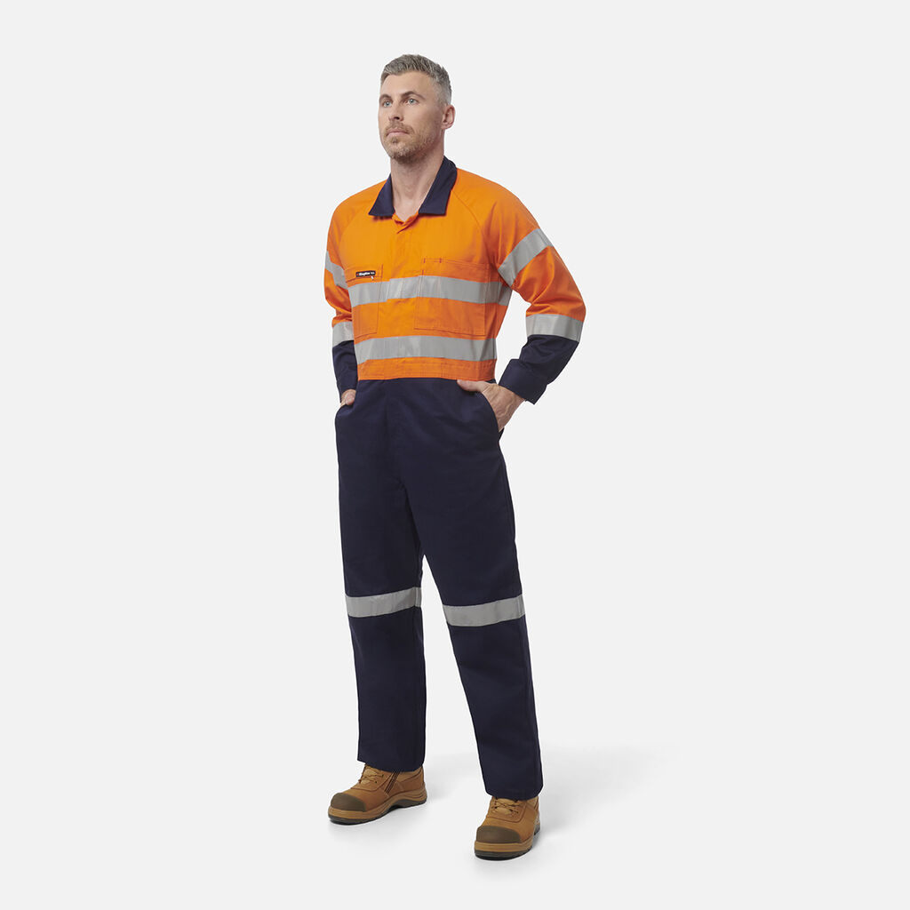 Originals Hi-Vis Reflective Two Tone Drill Work Overalls 