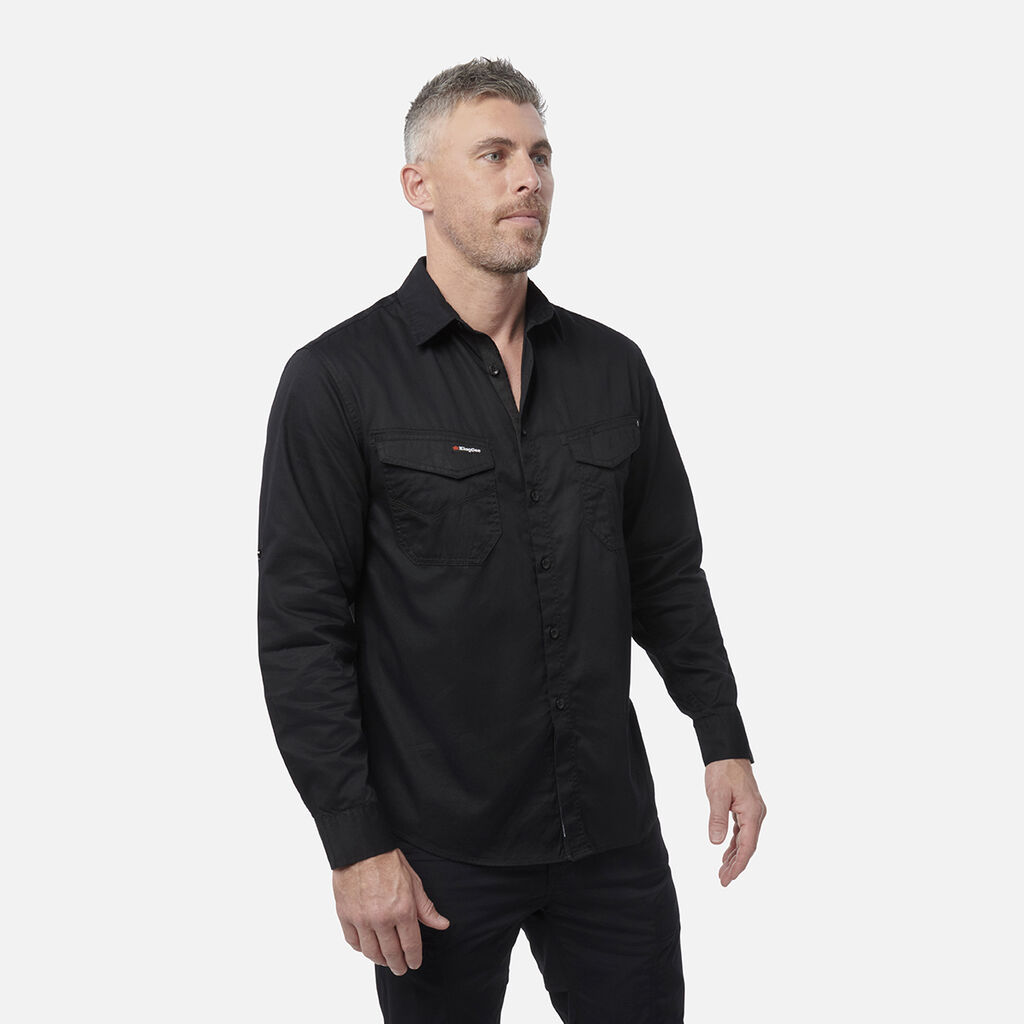 Tradies Lightweight Cotton Drill Long Sleeve Work Shirt