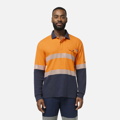 Shieldtec FR Hi-Vis Spliced Polo with FR Tape