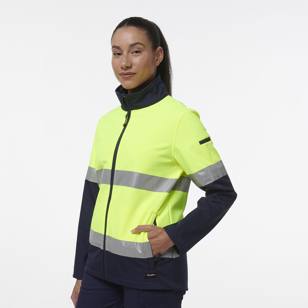 Women's Reflective Spliced Soft Shell Jacket