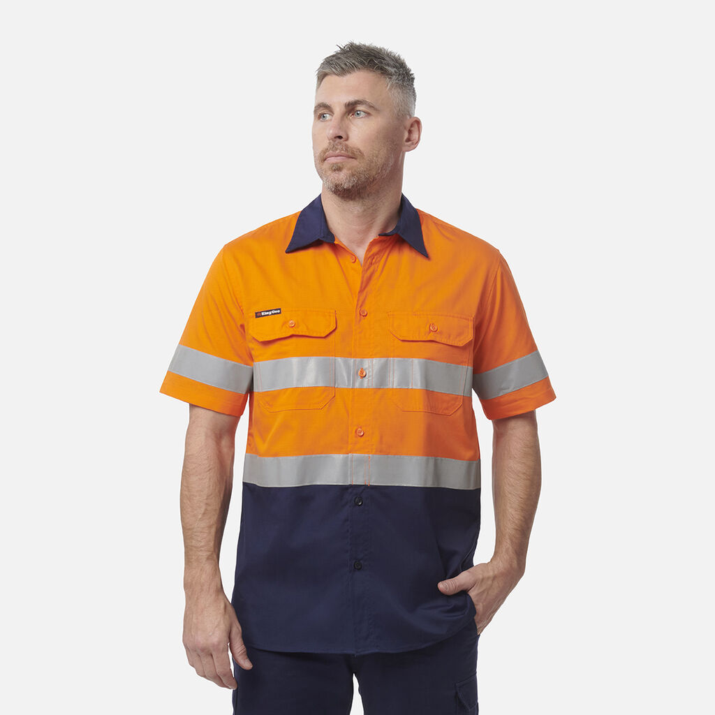 Workcool Vented Spliced Shirt Taped Short Sleeve