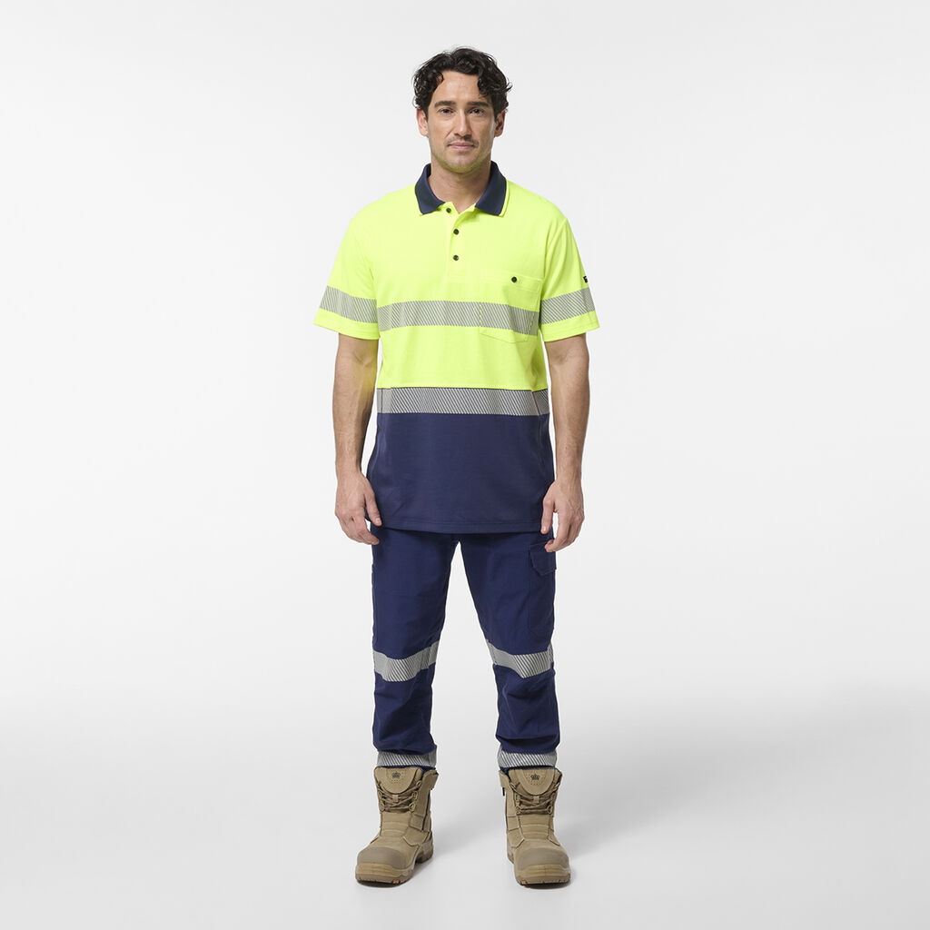 Originals Hi-Vis Spliced Taped Cotton Back Polo