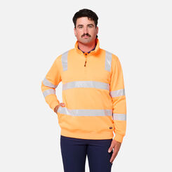 Originals Hi Vis Vic Rail 1/4 Taped Pullover
