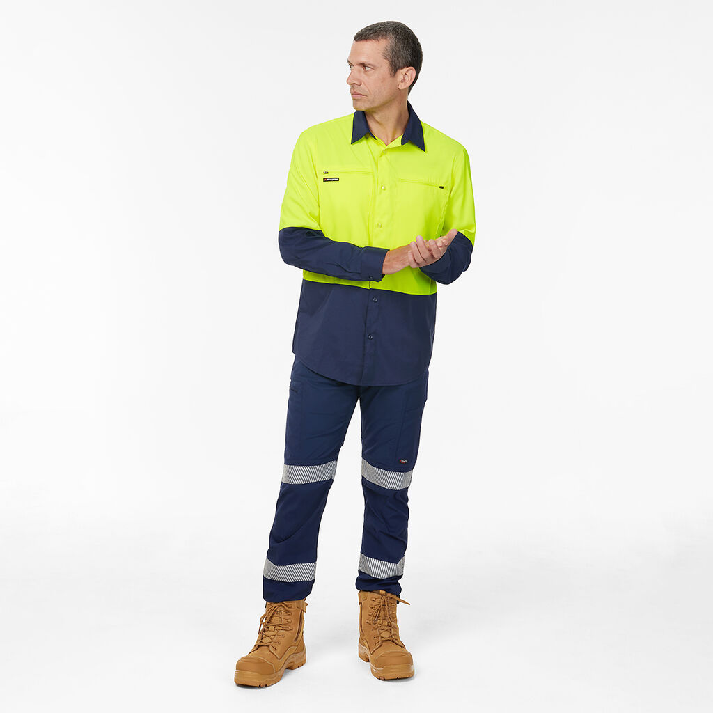 DryCool Hi Vis Spliced Shirt Long Sleeve Shirt 