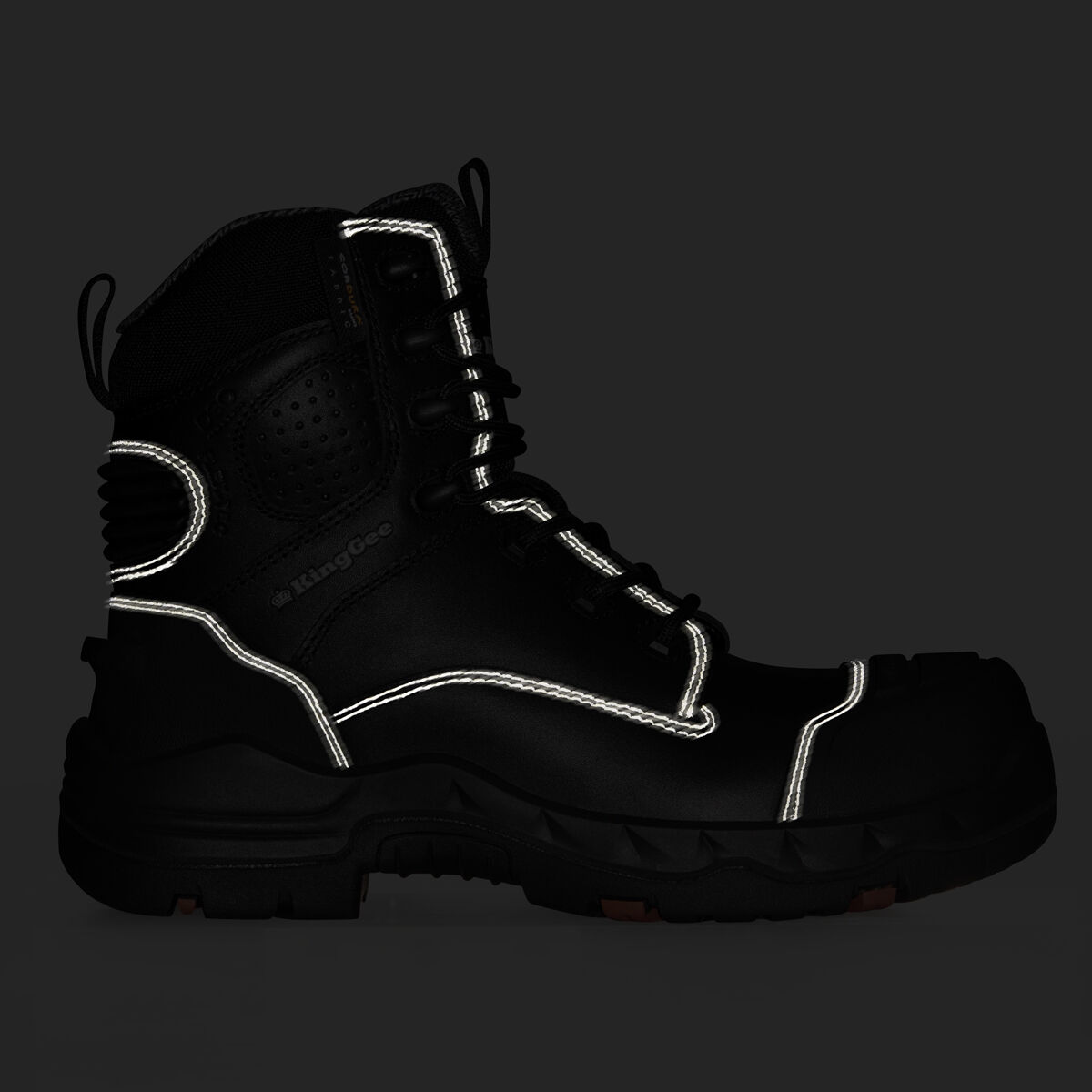 Women s ONYX 6CZ Composite Toe Work Boot Black KingGee Australia
