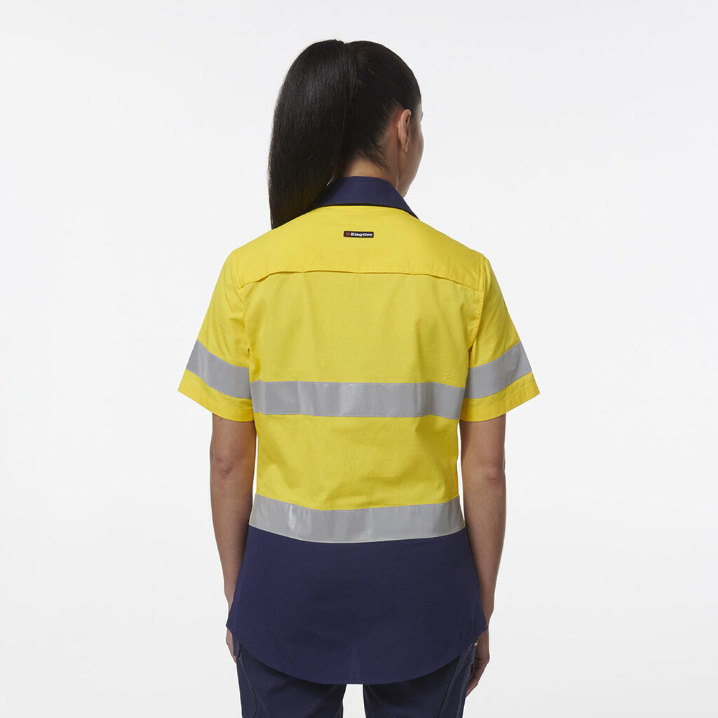 Womens Workcool Vented Reflective Short Sleeve Shirt