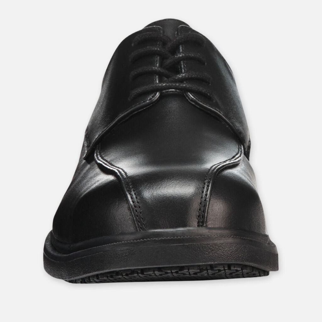 Parkes Leather Lace Up Safety Toe Shoes - Black