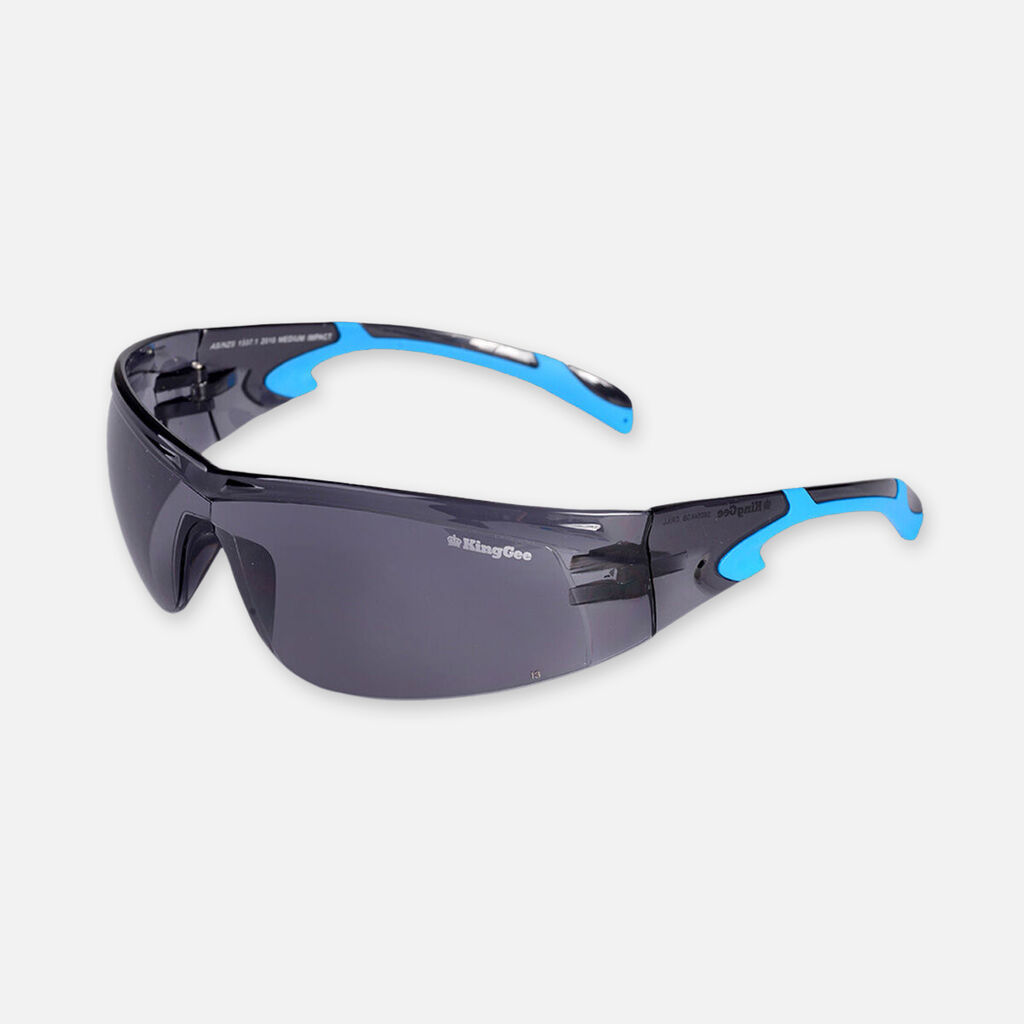 Drill Smoke Grey Safety Glasses