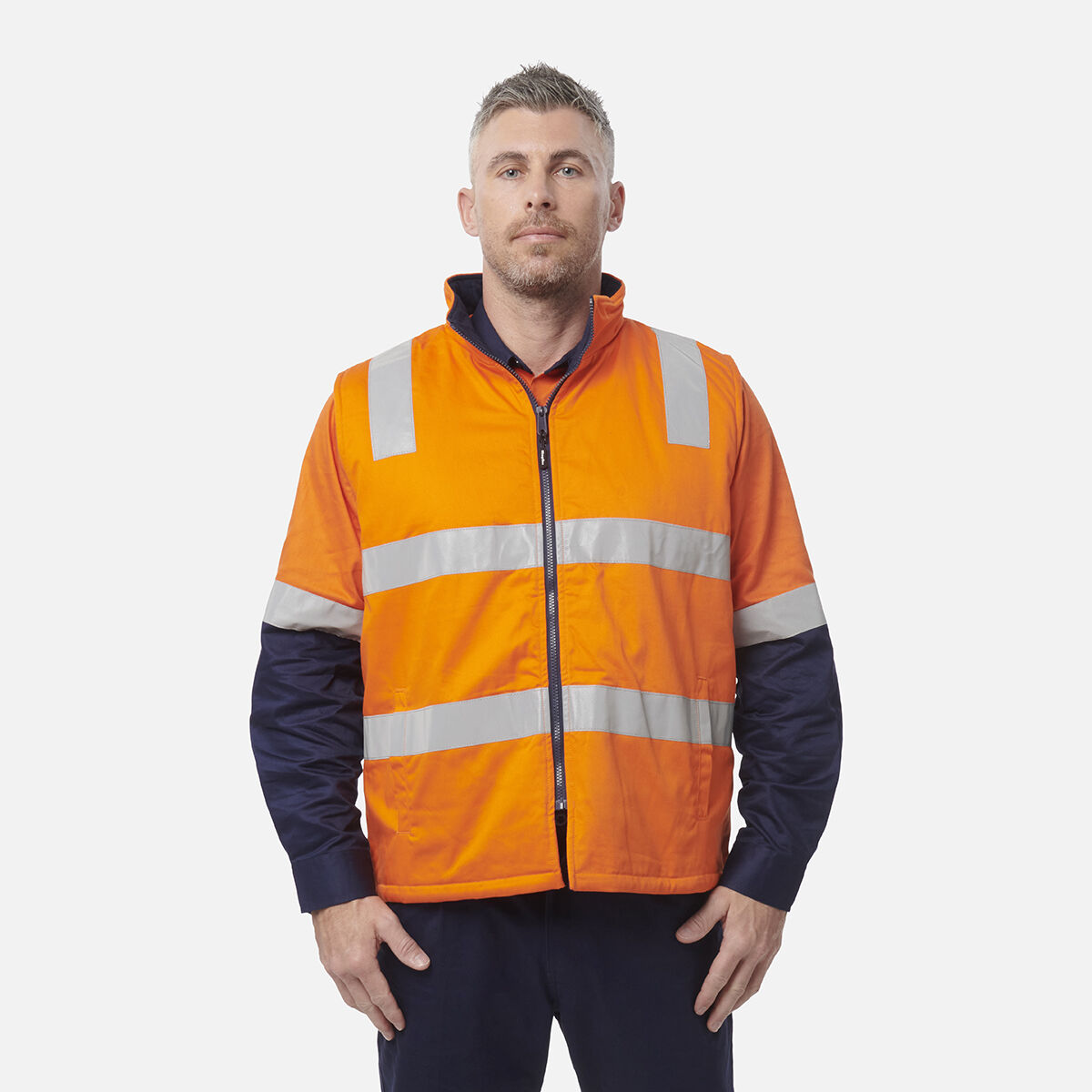 Originals 3 in 1 Hi-Vis Cotton Drill Reflective Work Jacket
