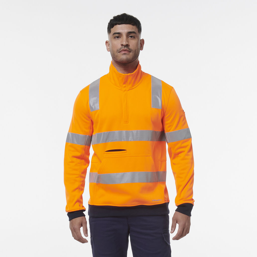 Reflective 1/4 Zip Fleece  X Back