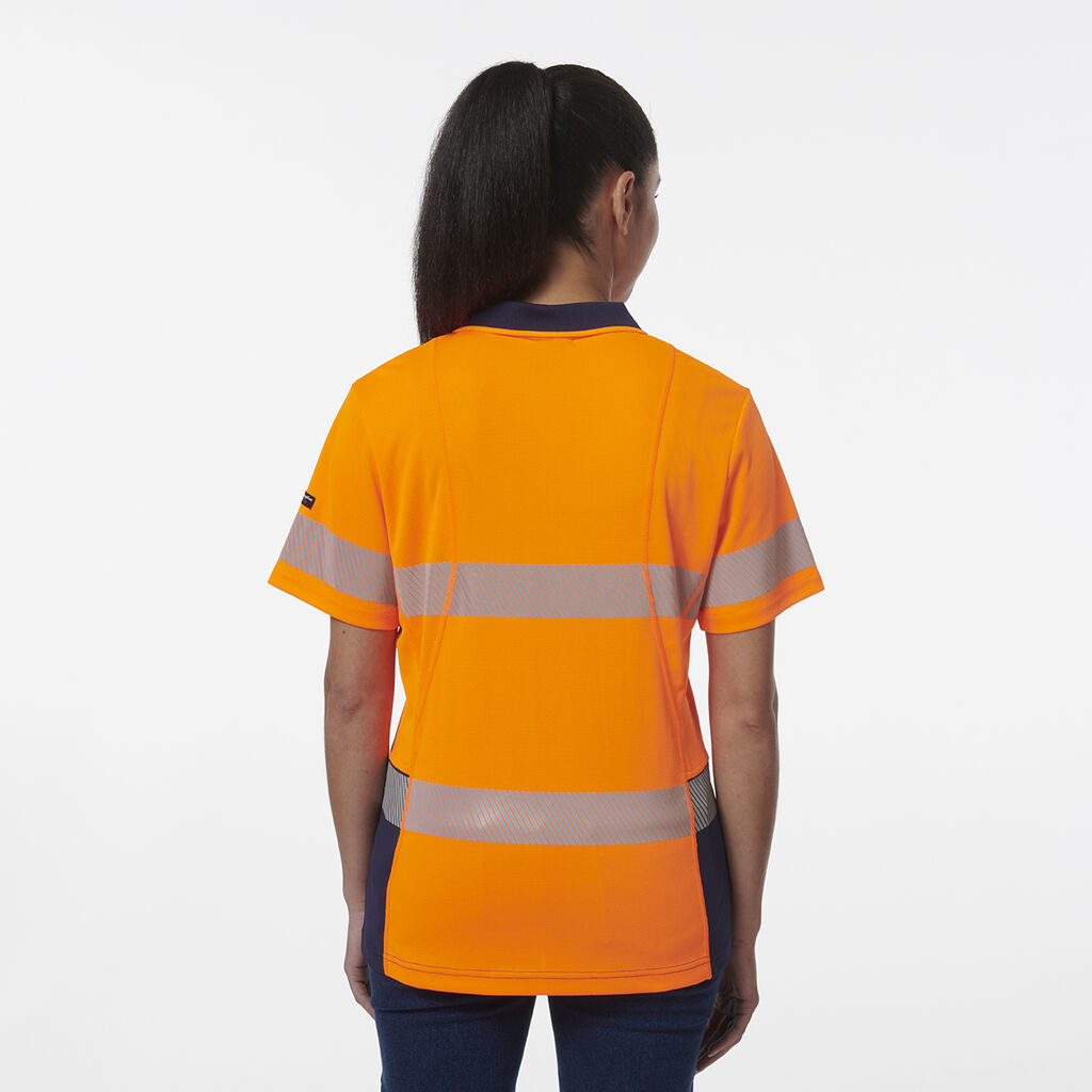 Womens Workcool Hyperfreeze Spliced Short Sleeve Polo with Segmented Tape