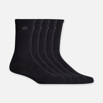 Men's Cotton Crew Work Socks - 5 Pack