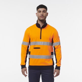Reflective Spliced 1/4 Zip Fleece