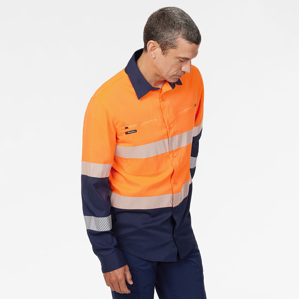 DryCool Hi Vis Spliced Taped Shirt Long Sleeve Shirt 