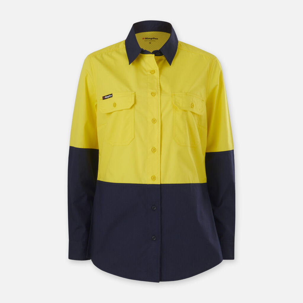 Women's Workcool Vented Spliced Shirt Long Sleeve