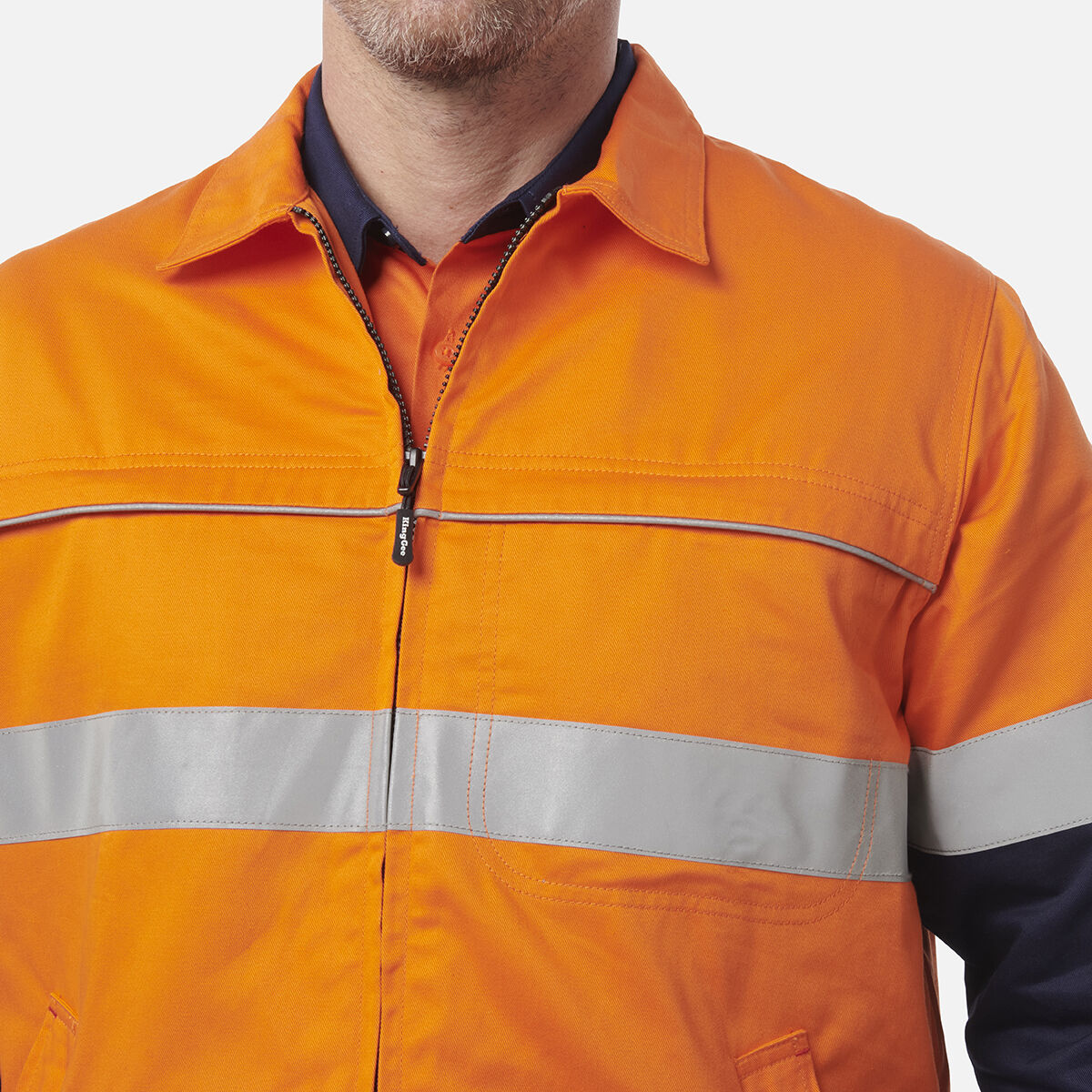 Originals Hi-Vis Reflective Cotton Drill Work Jacket | KingGee