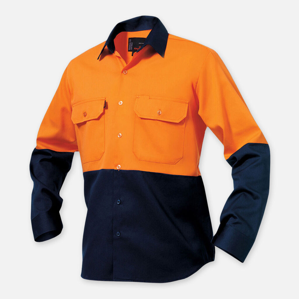 Originals Hi-Vis Long Sleeve Drill Work Shirt