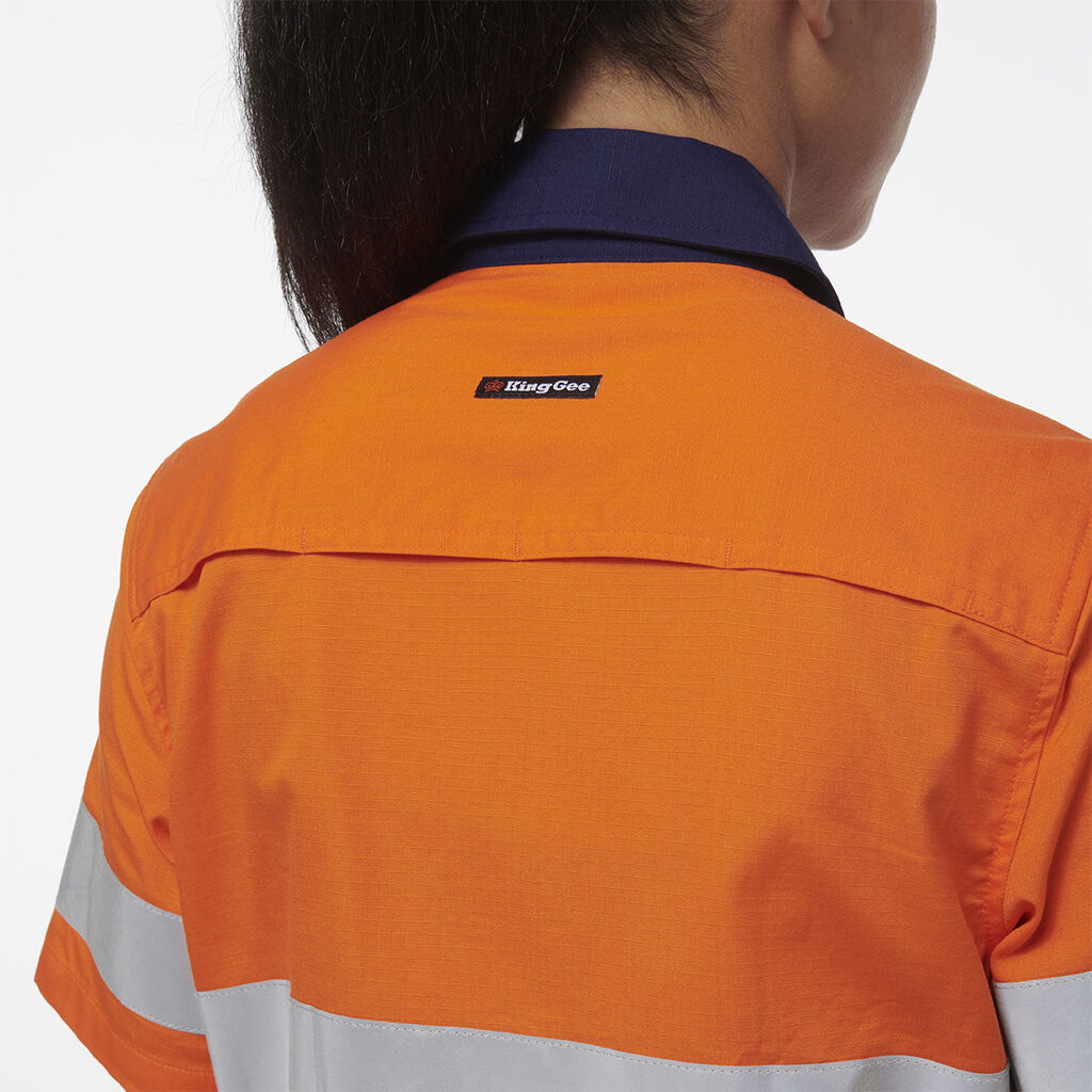 Womens Workcool Vented Reflective Short Sleeve Shirt