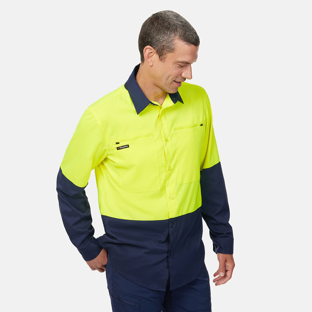 DryCool Hi Vis Spliced Shirt Long Sleeve Shirt 