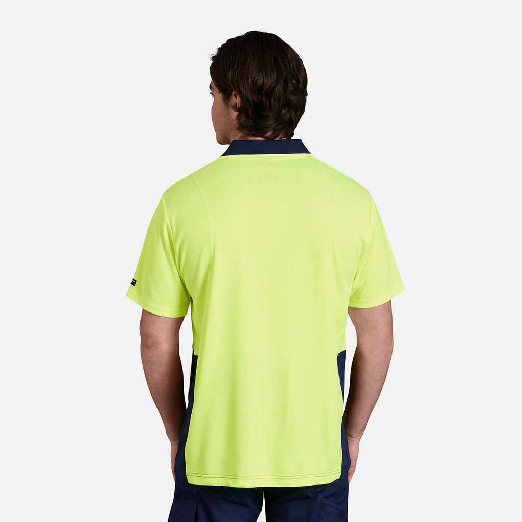 Workcool Hyperfreeze Hi-Vis Two Tone Short Sleeve Polo Shirt