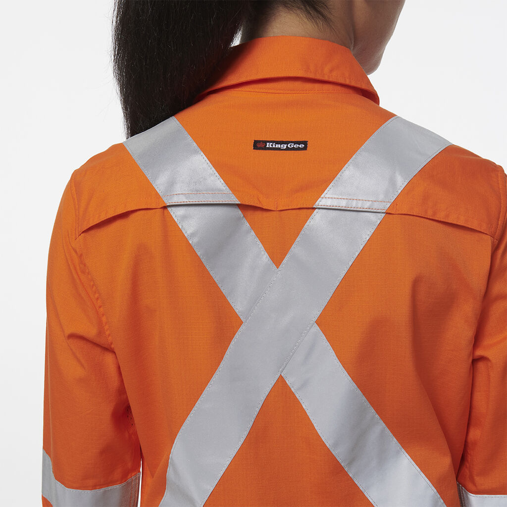 Womens Workcool Vented X Back Shirt 
