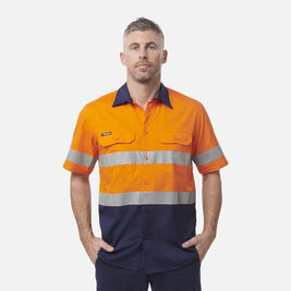 Workcool Vented Spliced Shirt Taped Short Sleeve