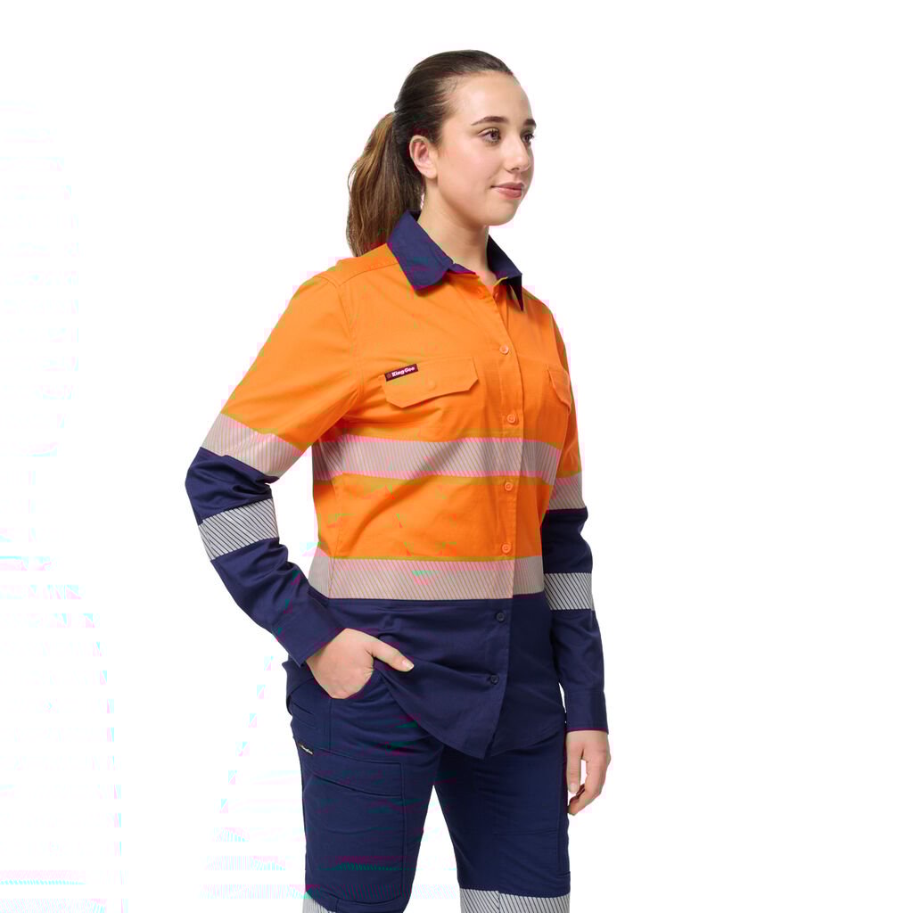 Women's Workcool Spliced Stretch Taped Long Sleeve Shirt 