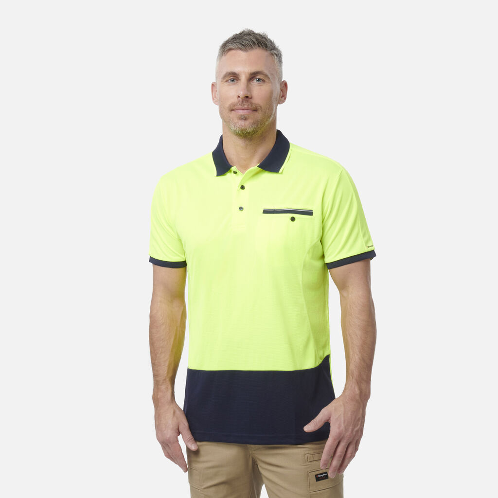 Workcool Hyperfreeze Hi-Vis Lightweight Short Sleeve Polo