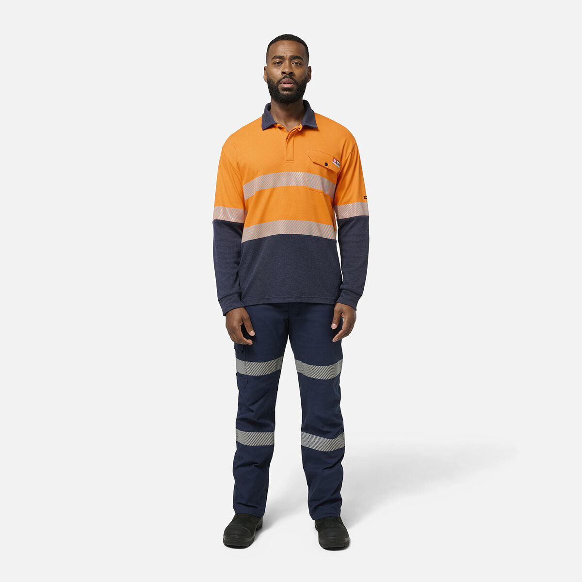 Shieldtec FR Hi-Vis Spliced Polo with FR Tape | KingGee Australia