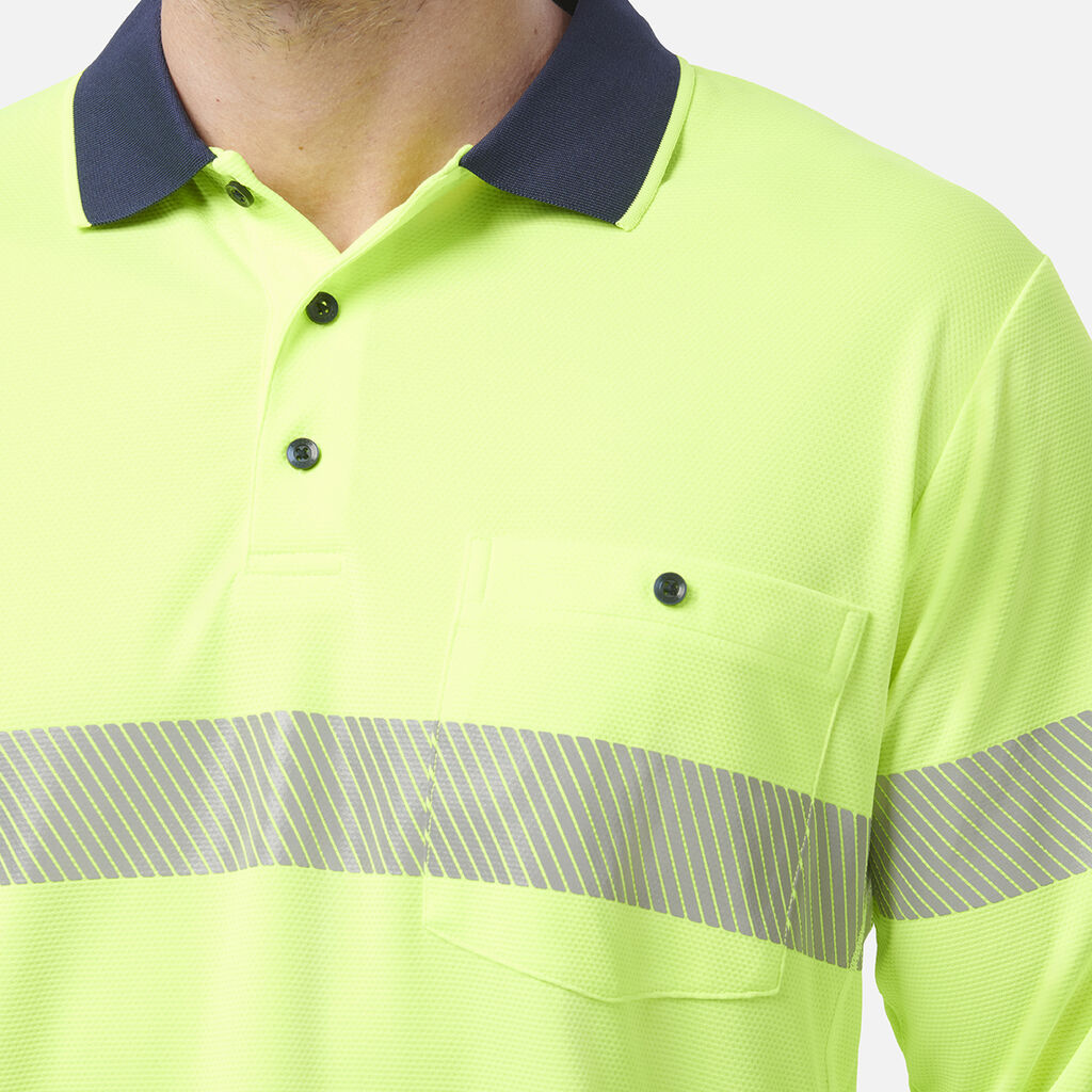 Workcool Hyperfreeze Hi-Vis Reflective Long Sleeve Polo