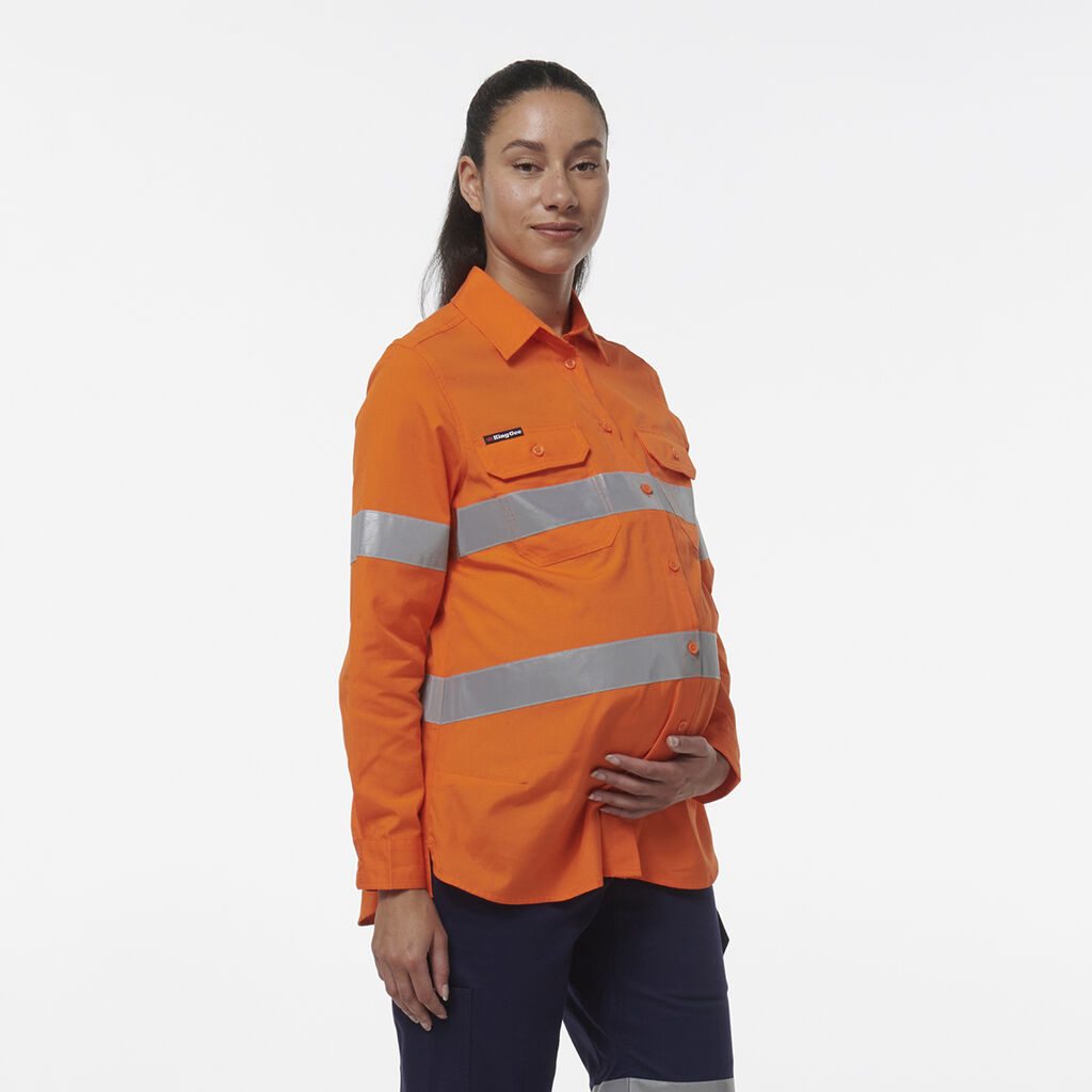 Womens Workcool Maternity Reflective Shirt