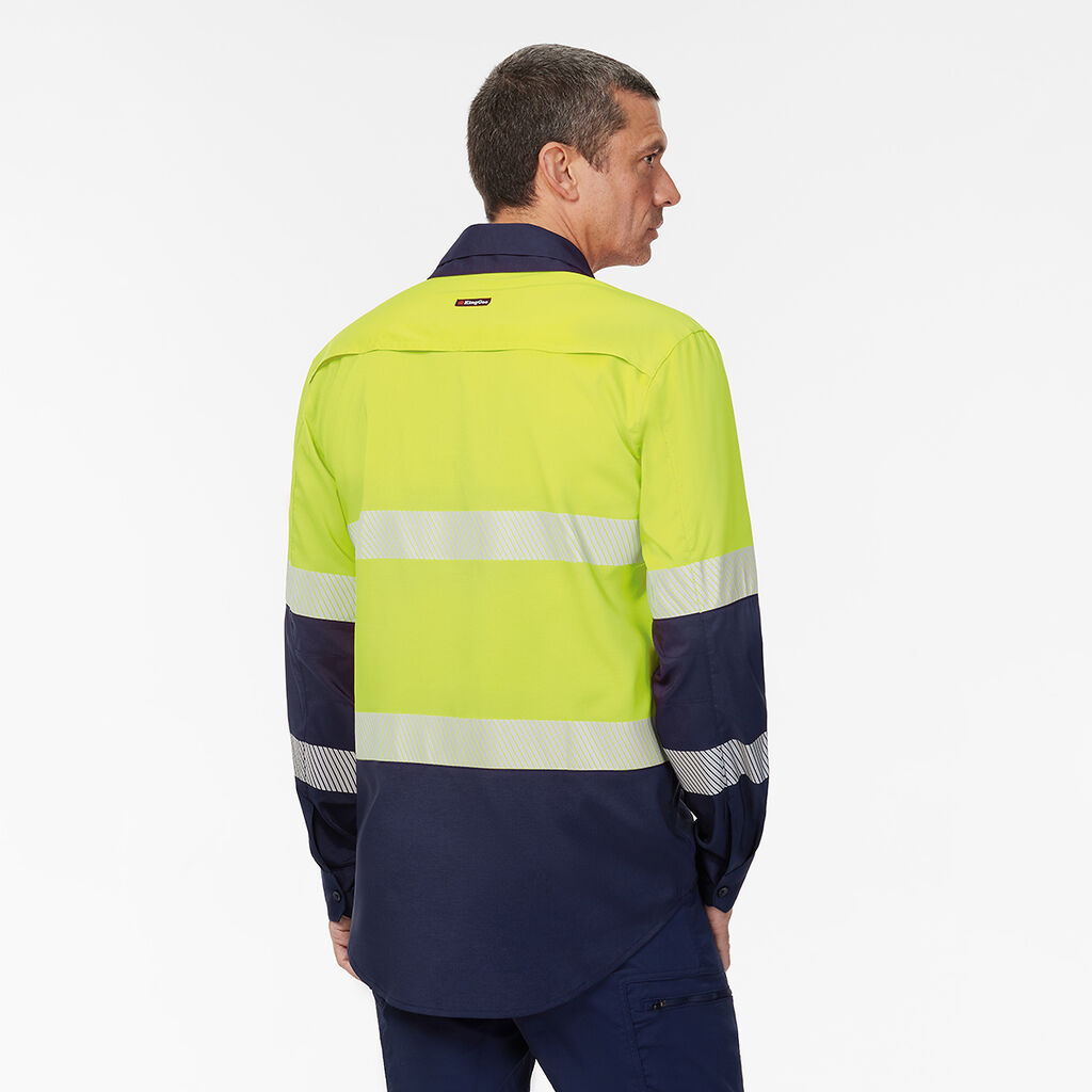 DryCool Hi Vis Spliced Taped Shirt Long Sleeve Shirt 