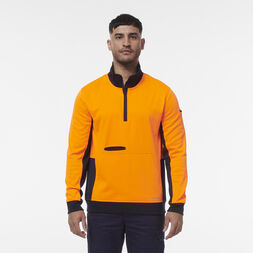 Hi Vis  Spliced 1/4 Zip Fleece