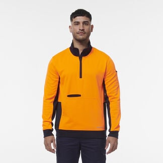 Hi Vis  Spliced 1/4 Zip Fleece