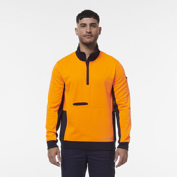 Hi Vis  Spliced 1/4 Zip Fleece