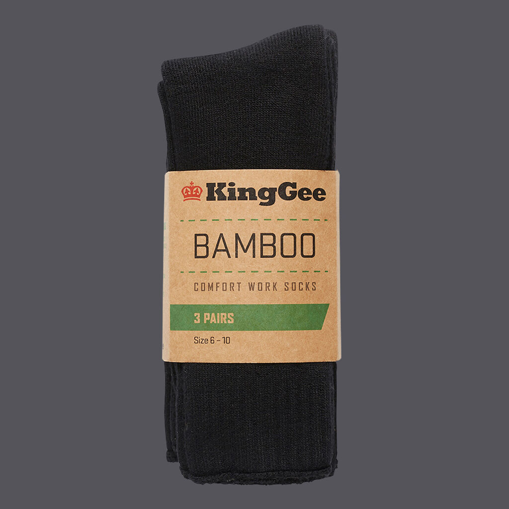 Men's 3 Pack Bamboo Work Socks