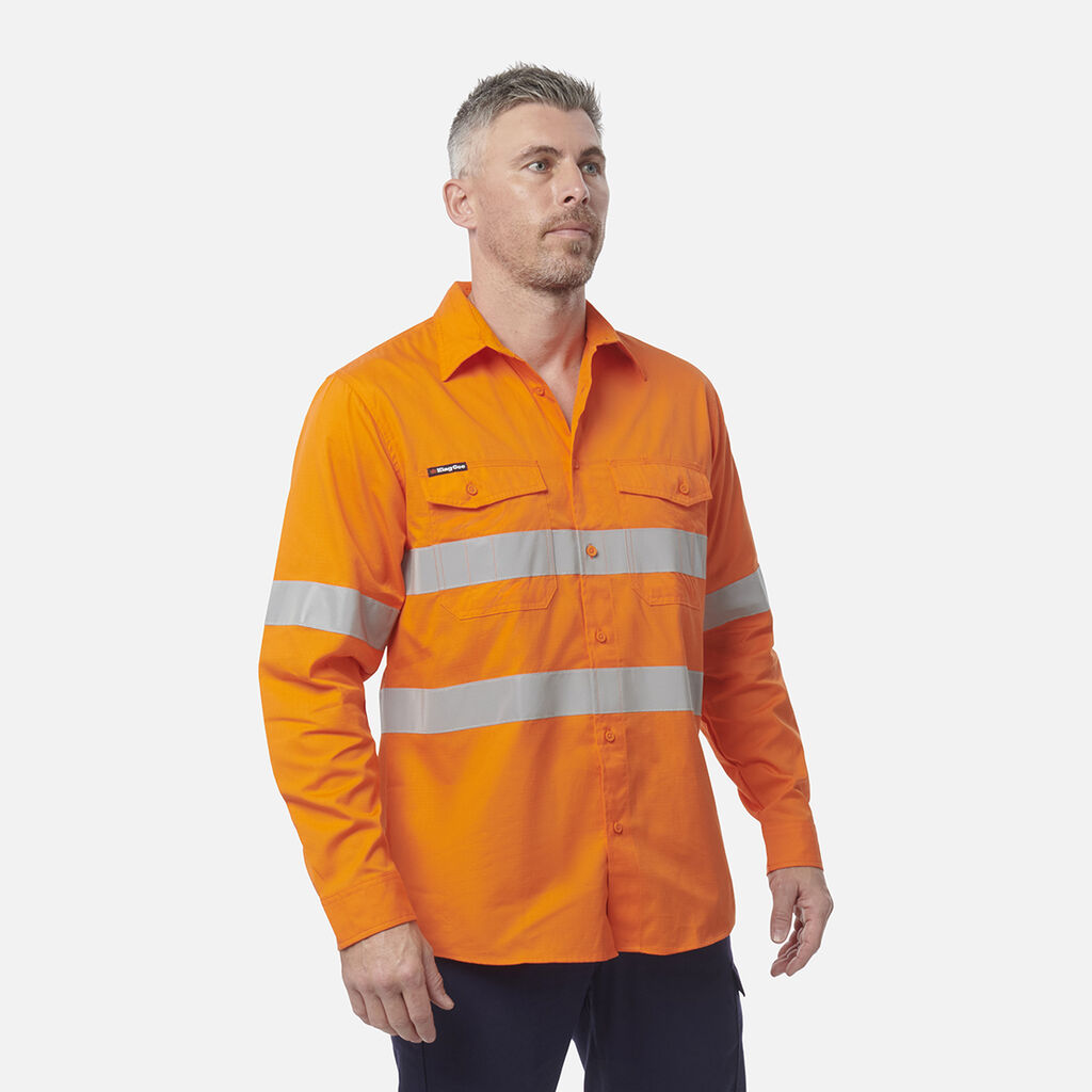 Workcool 2 Hi-Vis Reflective Long Sleeve Work Shirt