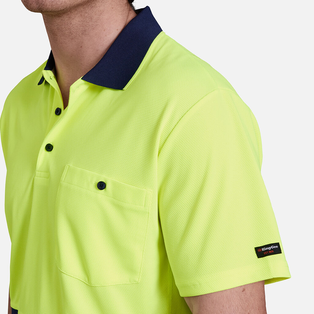 Workcool Hyperfreeze Hi-Vis Two Tone Short Sleeve Polo Shirt