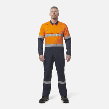 ShieldTec FR Hi Vis Two Tone Coverall With FR Tape