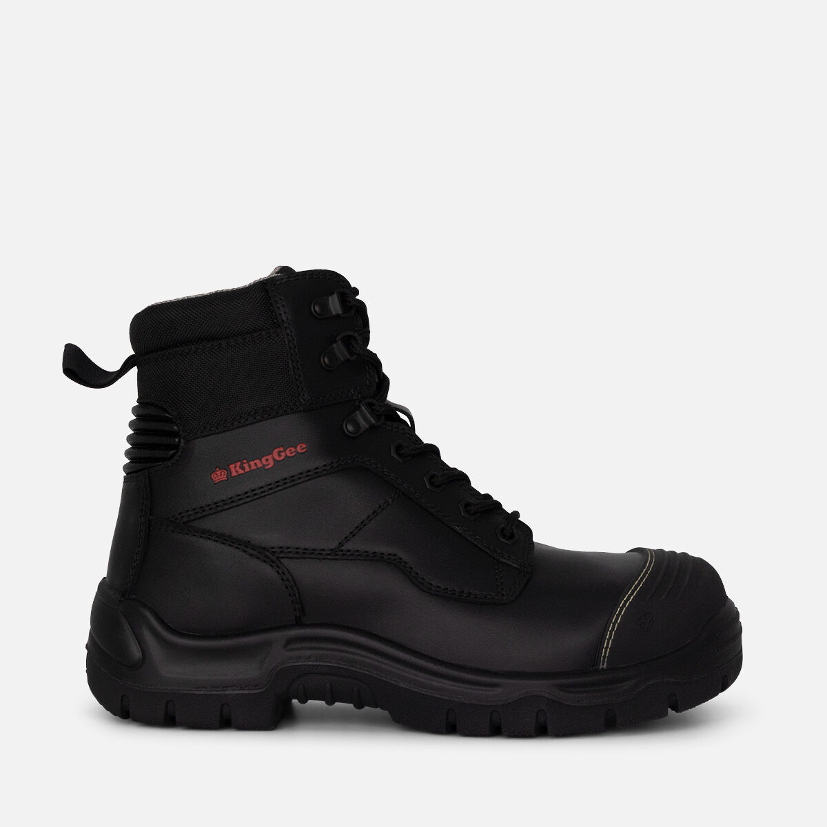 Phoenix Zip Lace Composite Safety Work Boots 6 Black