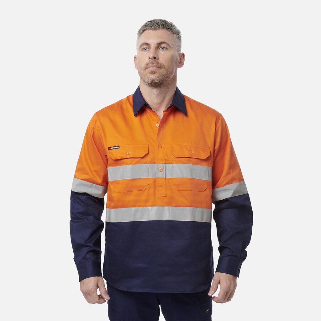 Originals Hi-Vis Reflective Closed Front Long Sleeve Shirt