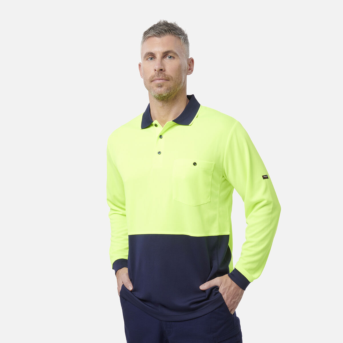 Hyperfreeze Spliced Polo Long Sleeve | KingGee Australia