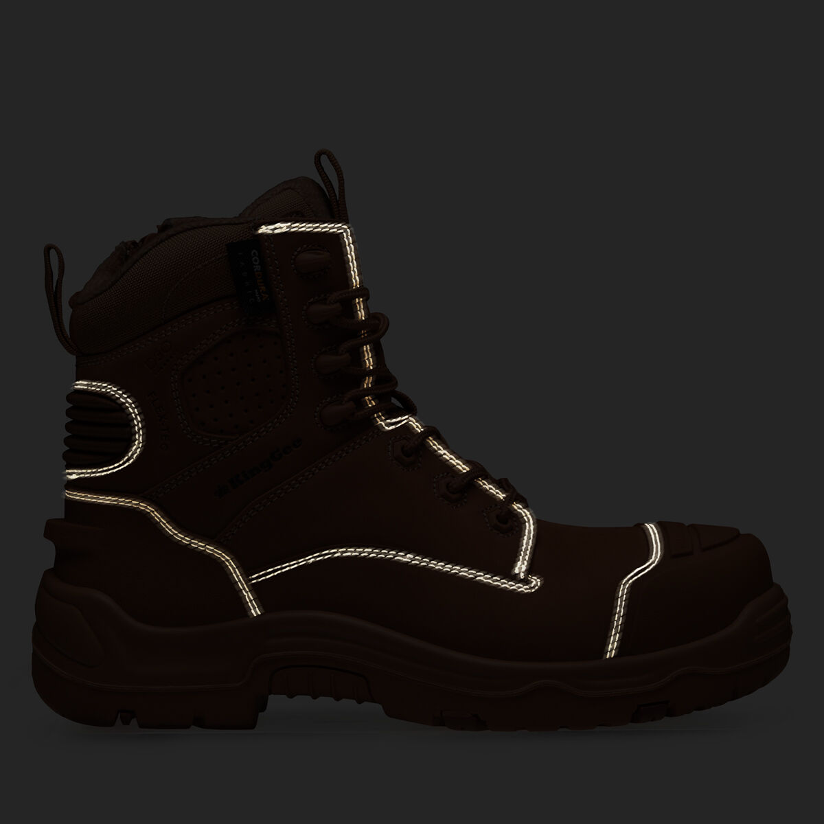 Puncture resistant composite toe boots top
