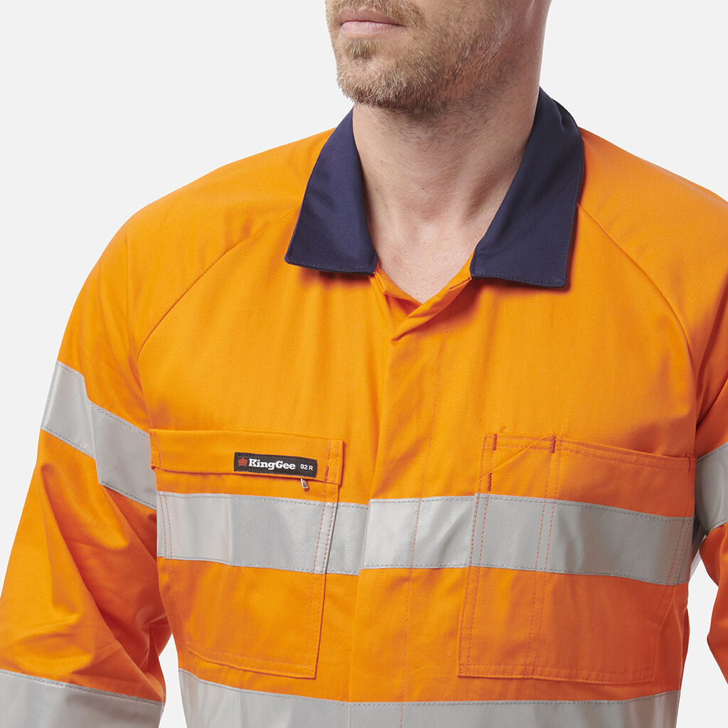 Originals Hi-Vis Reflective Two Tone Drill Work Overalls 