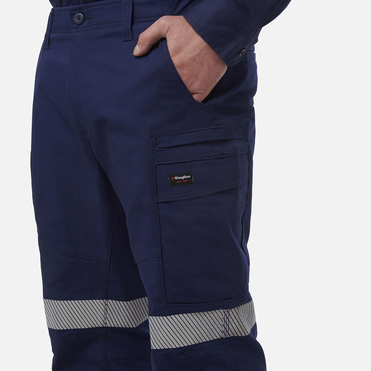 Taped Biomotion Track Pants - Orange/Navy
