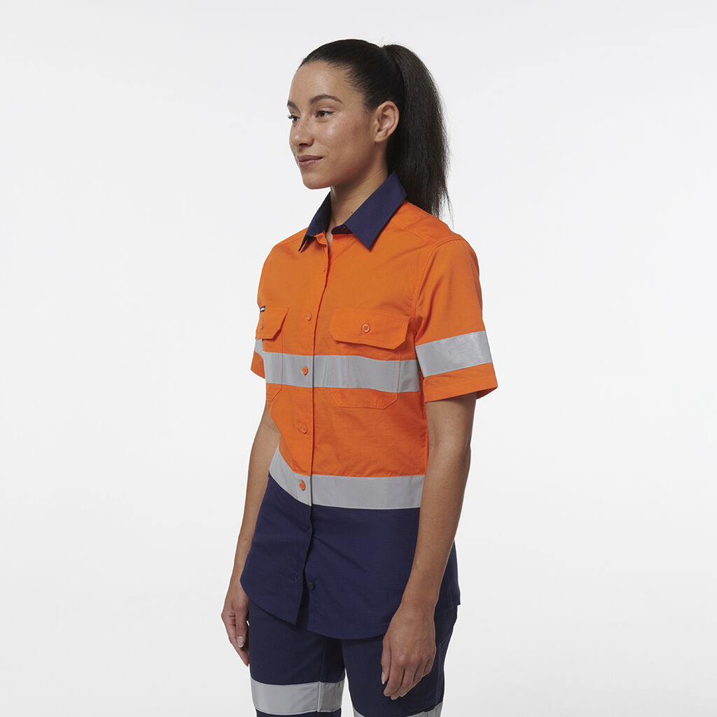 Womens Workcool Vented Reflective Short Sleeve Shirt