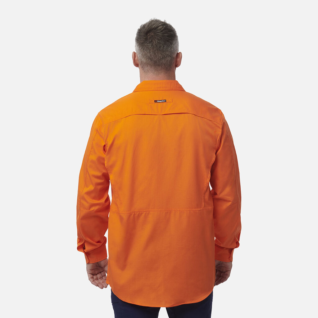 Workcool 2 Hi-Vis Long Sleeve Drill Work Shirt