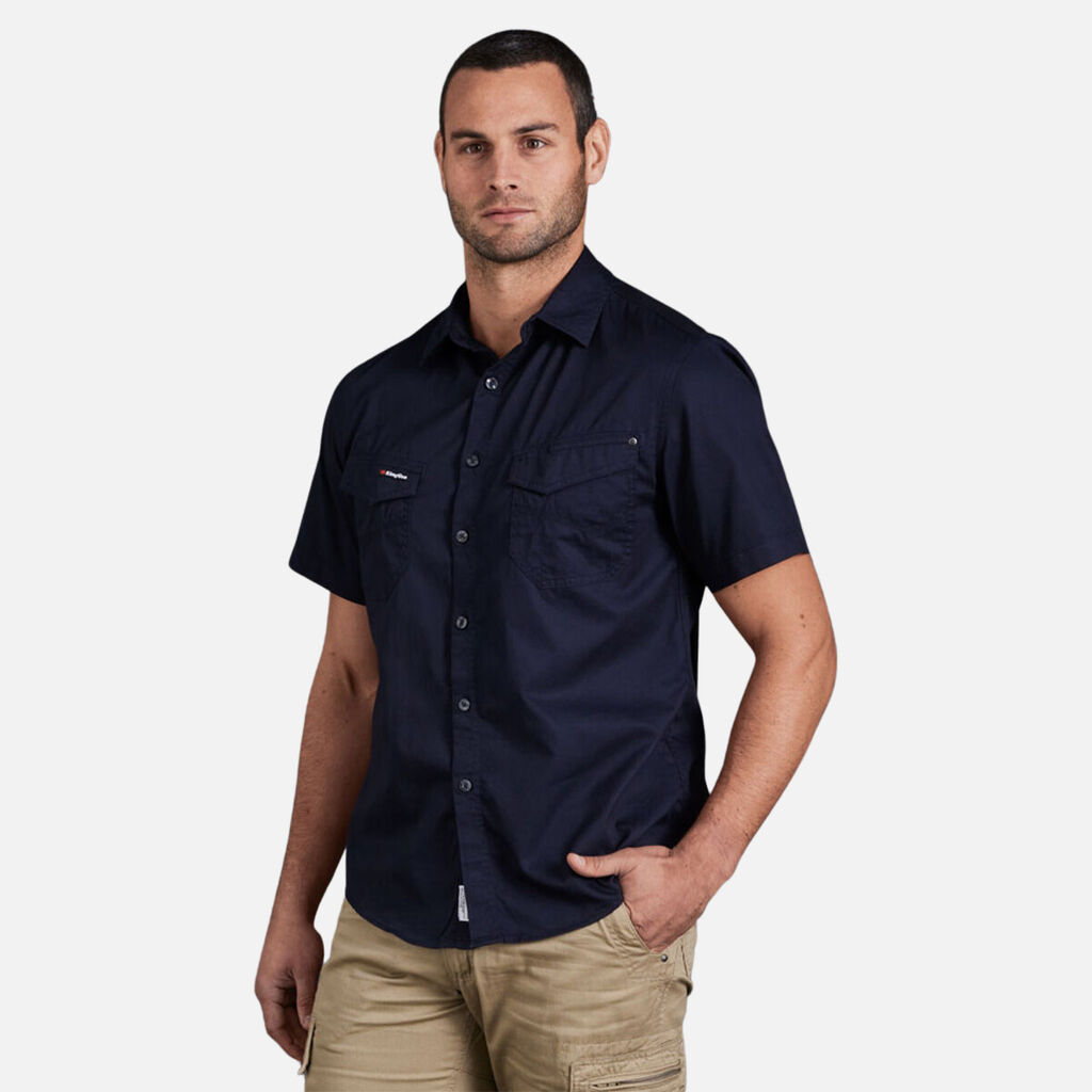 Tradies Lightweight Cotton Drill Short Sleeve Work Shirt