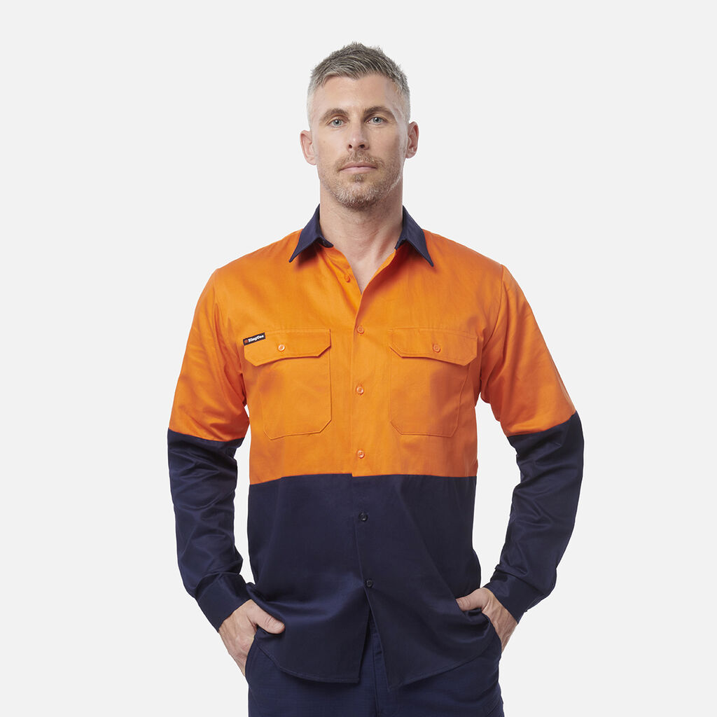 Originals Hi-Vis Long Sleeve Drill Work Shirt
