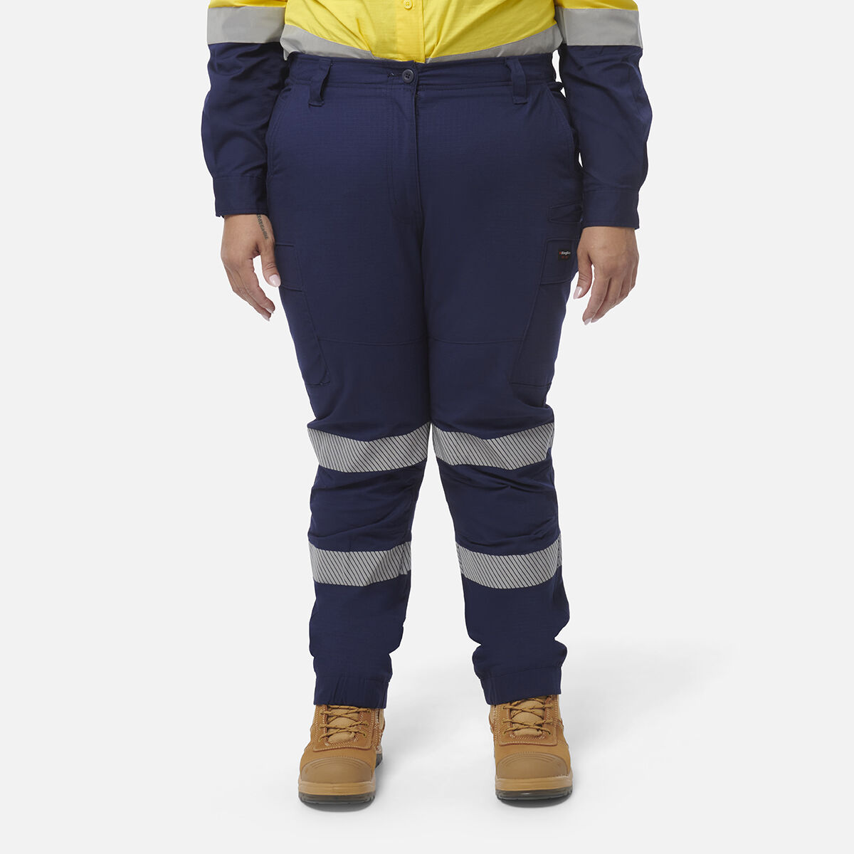Hi vis work pants top